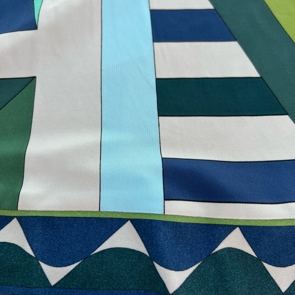 EMILIO PUCCI GREEN MULTI ICONIC PRINT CONVERTIBLE DRESS SIZE IT 42 / US 8 NWOTS! - Picture 16 of 17